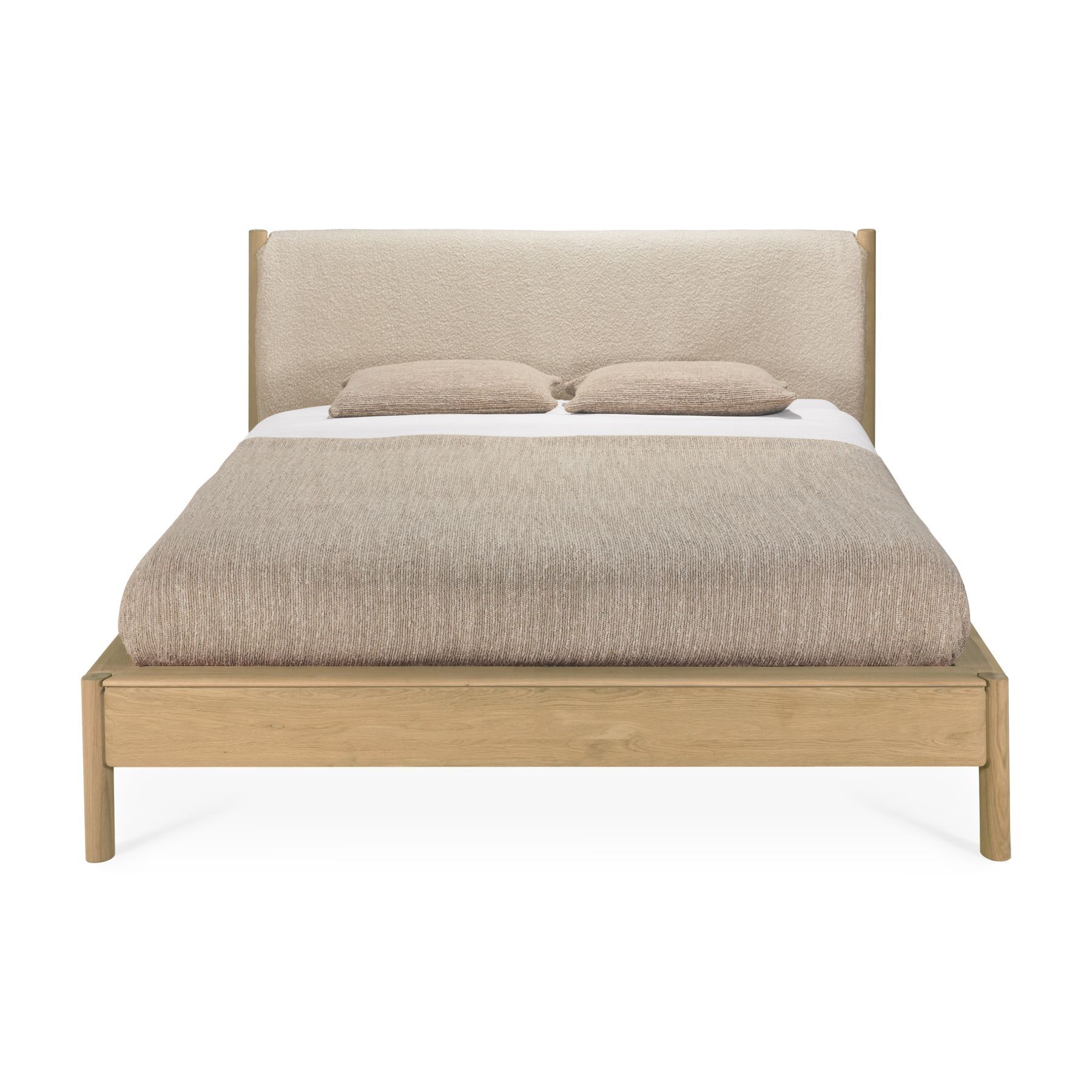 PI-bed met hoofdeinde + bekleding van Ethnicraft