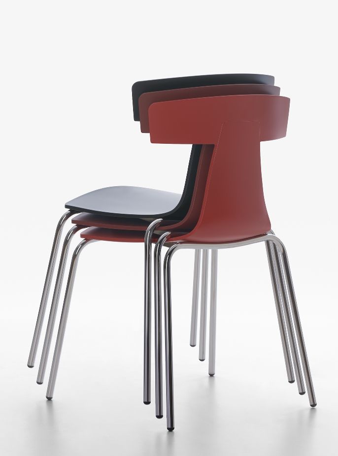 Remo Plastic Chair kunststof stoel Plank