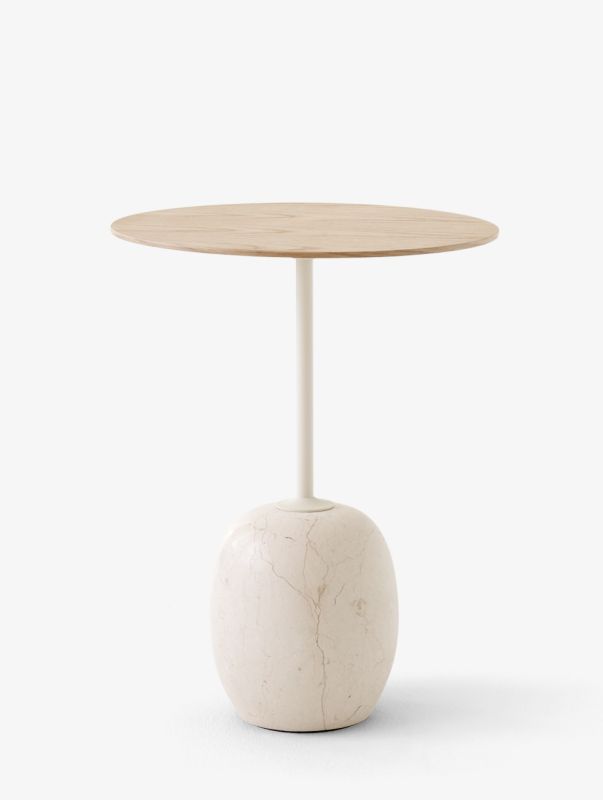 Lato LN8 / LN9 bijzettafel met houten blad van AndTradition 