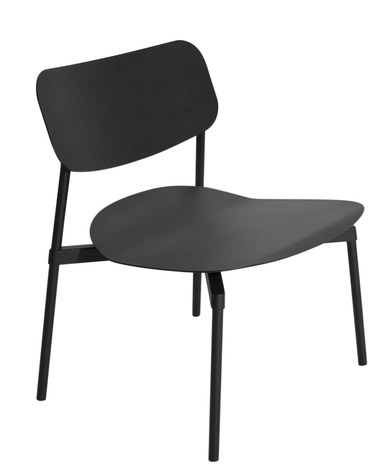 Schwarzer Fromme Lounge Chair Sessel von Petite Friture, moderner Design Sessel für Wohnzimmer und Büro.
