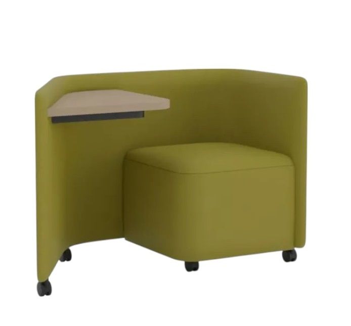 In OUT Office BU2266 Panel Lounge-stoel met bureau van Andreu World