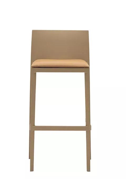 Sail BQ1250 Barstool von Andreu World: Moderner Barhocker in Beige mit gepolstertem Sitz.