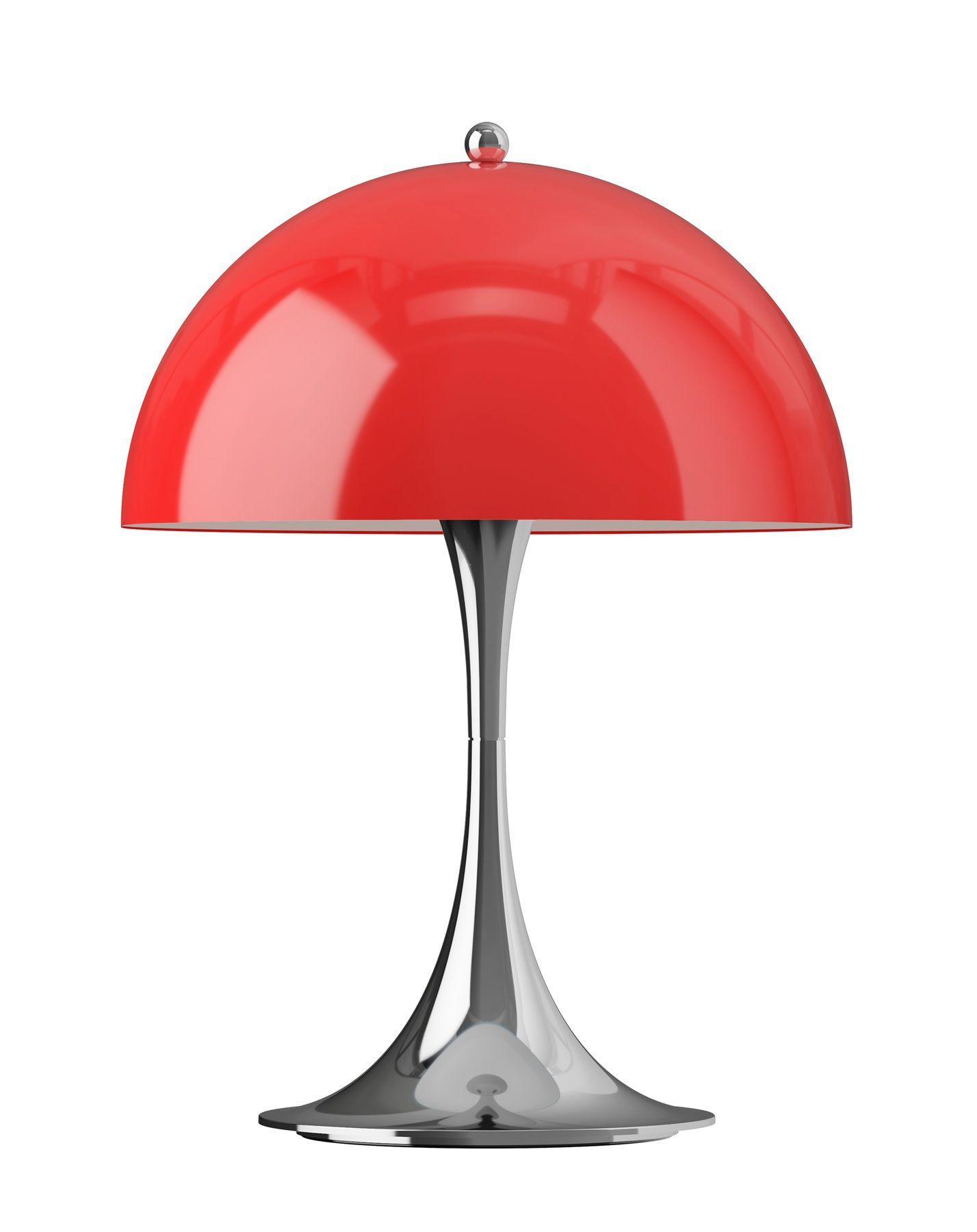 Panthella Originals 250 draagbare verlichting met oplaadbare batterij / tafellamp van Louis Poulsen, rood