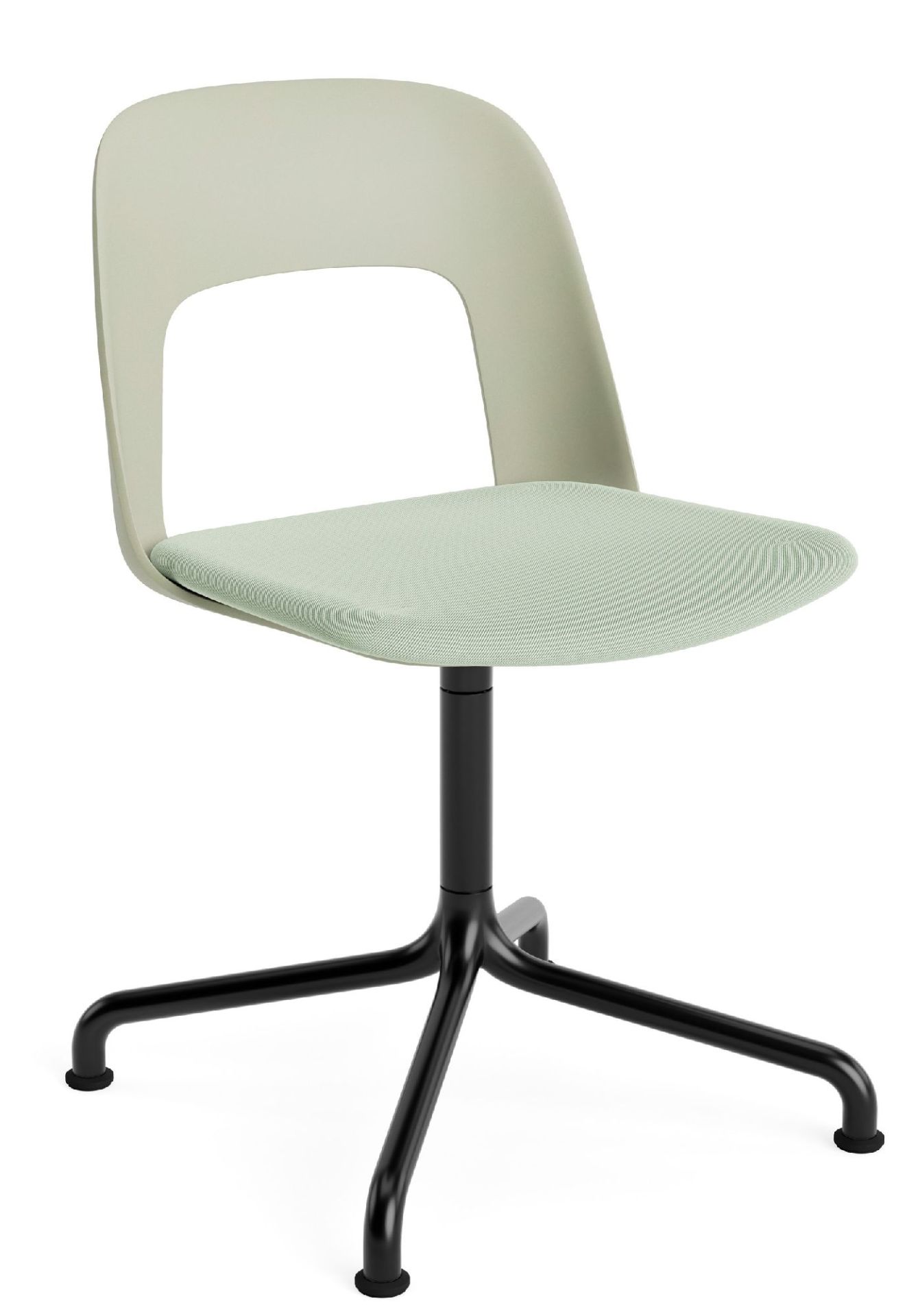 Layout Side Chair 153 draaistoel met vier poten van Hay