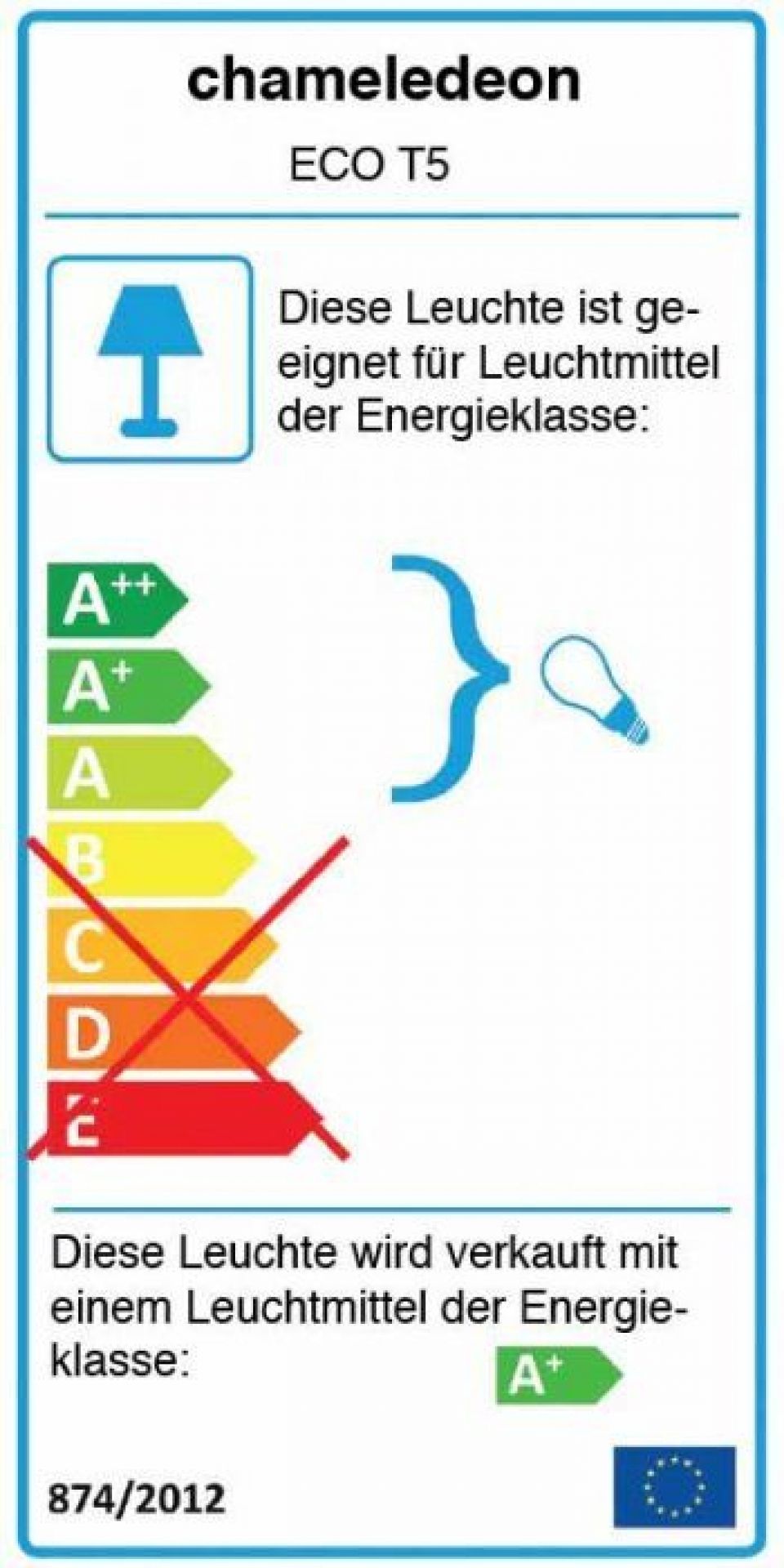 Energielabel der WHITE FLOOR XL LED Stehleuchte mit Energieeffizienzklasse A+.