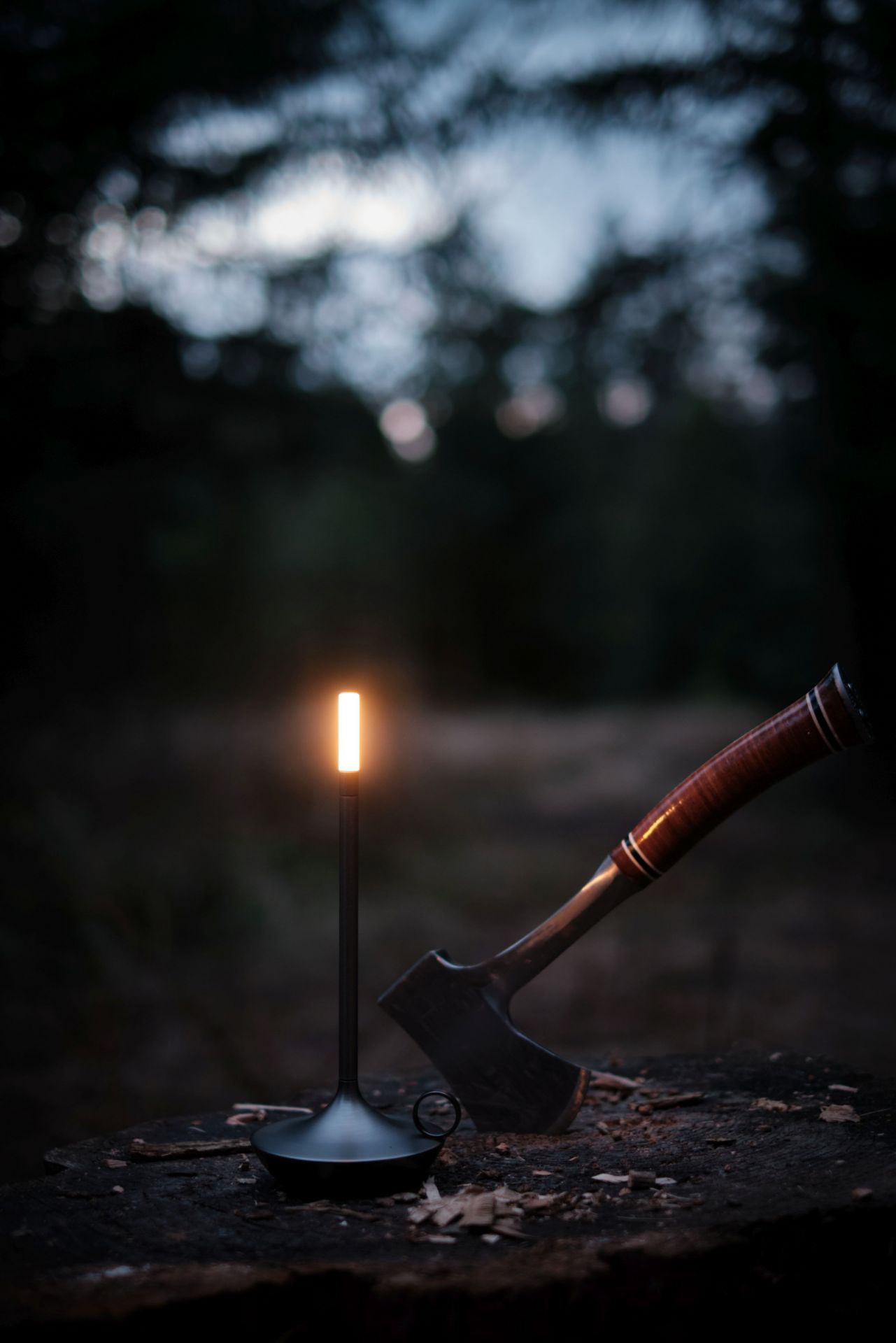 Wick draagbare acculamp / tafellamp met USB, Graypants-kleur