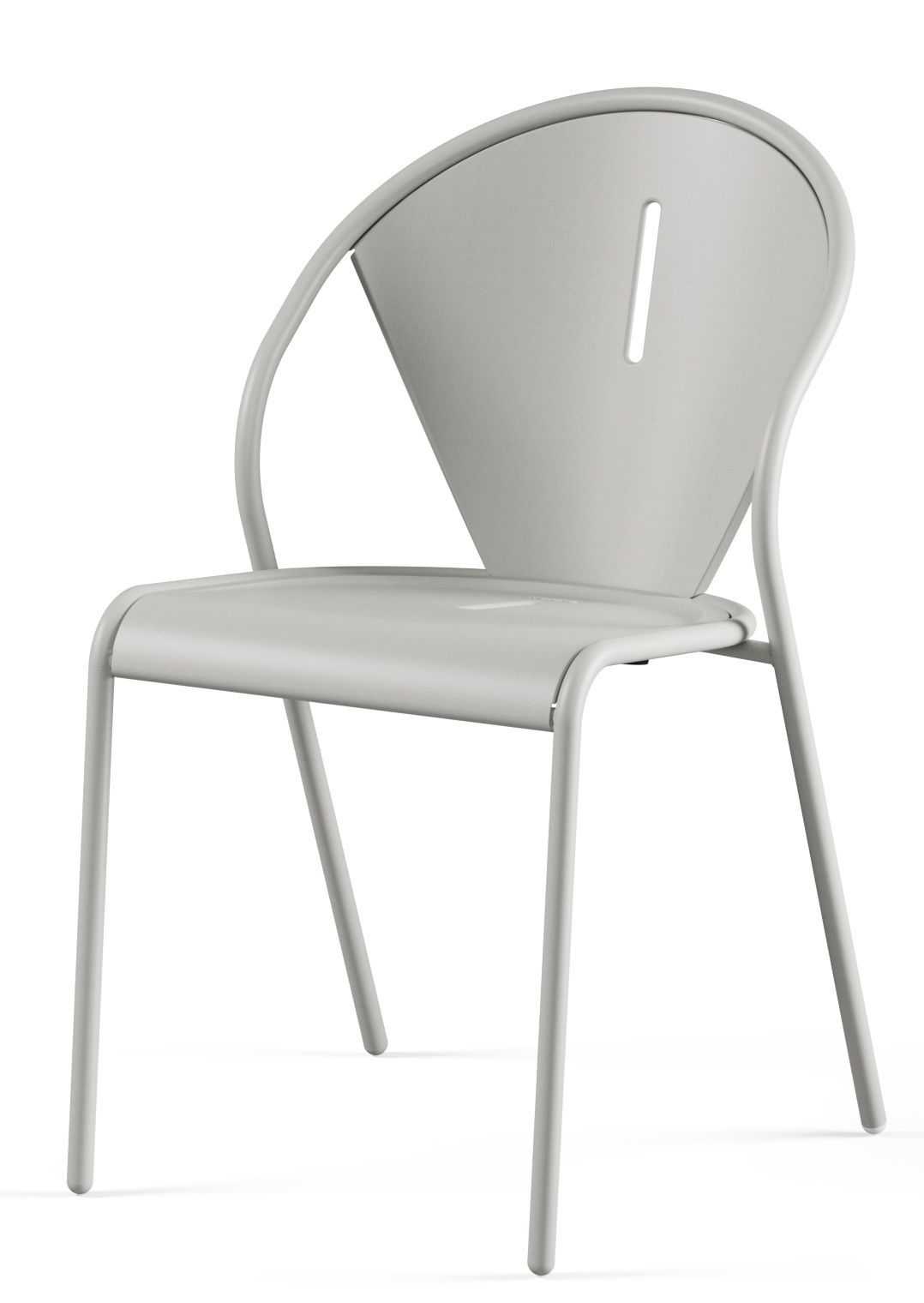 Emu Code Chair Outdoor Stuhl, grau, minimalistisches Design, ideal für Garten, Terrasse und Balkon.