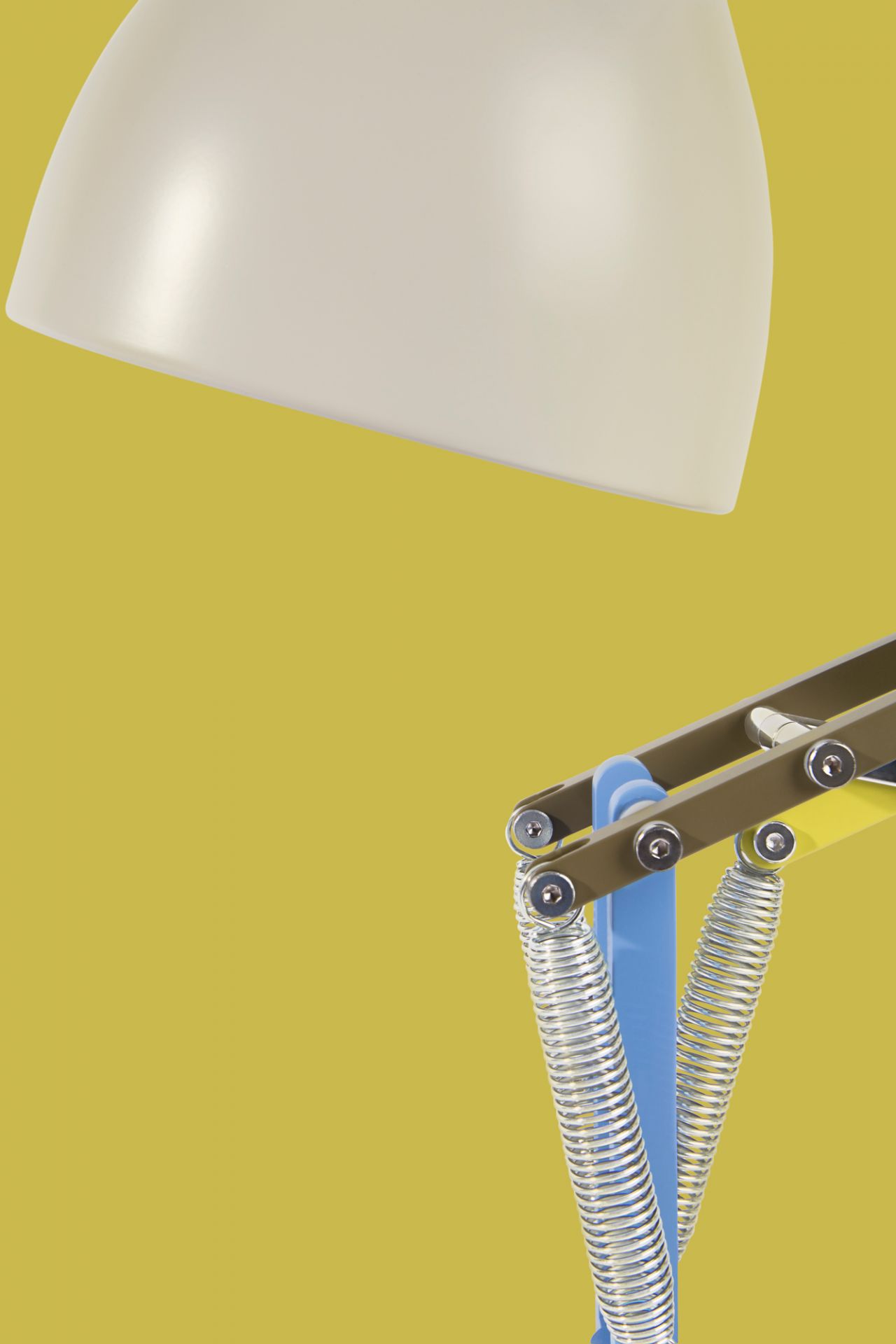Detailaufnahme der Anglepoise Type 75 Mini Paul Smith Edition 1 Tischleuchte, die Design und Funktionalität vereint.