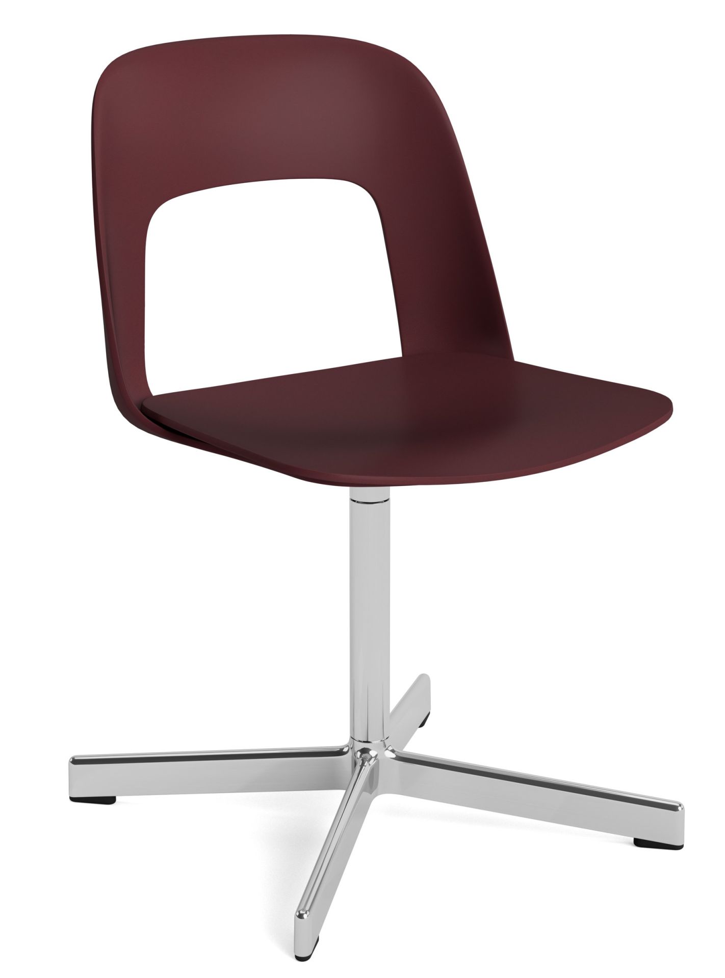Layout Side Chair 131 stoel met vierpotig draaivoet van Hay