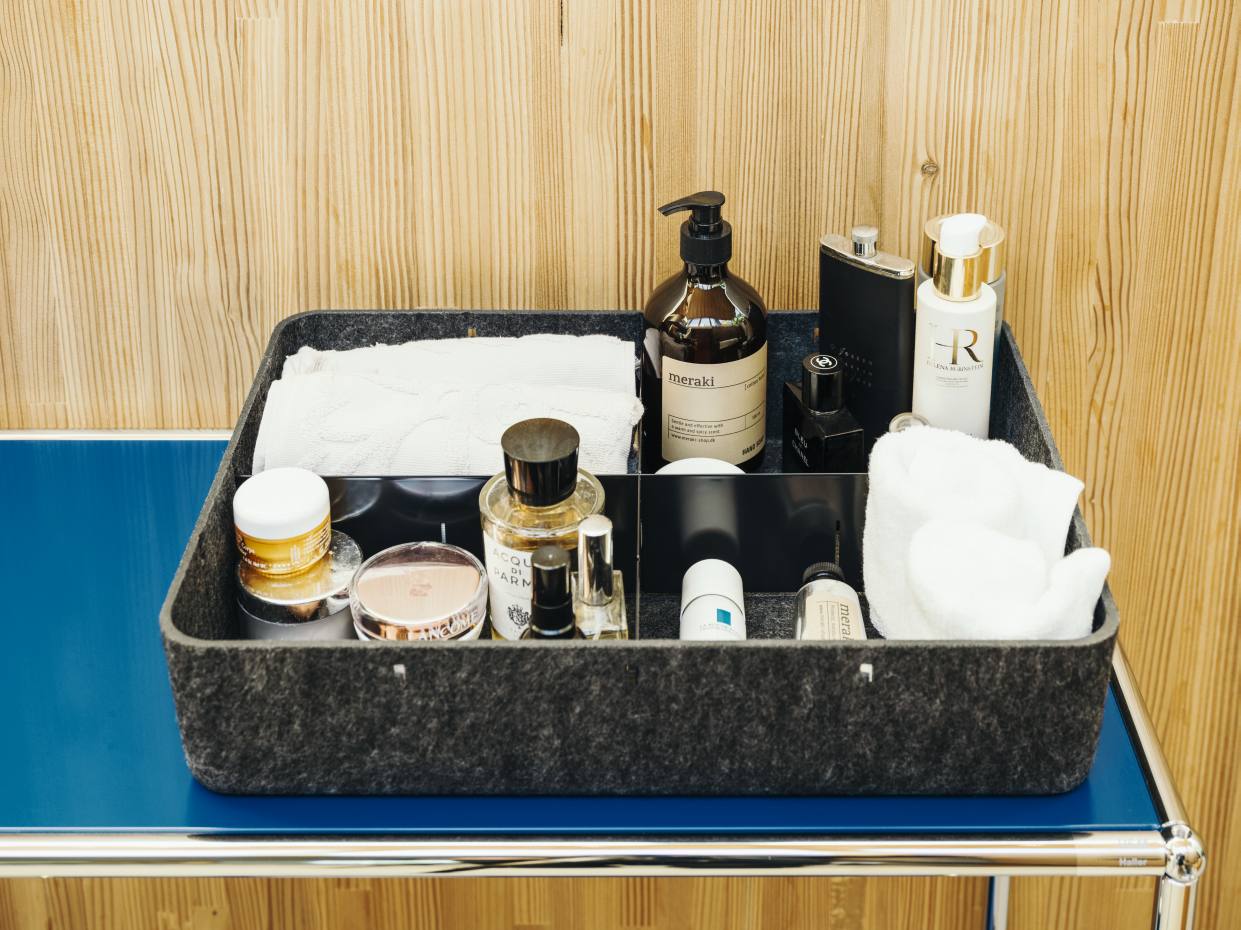 USM Haller Inos diepe box met dienblad