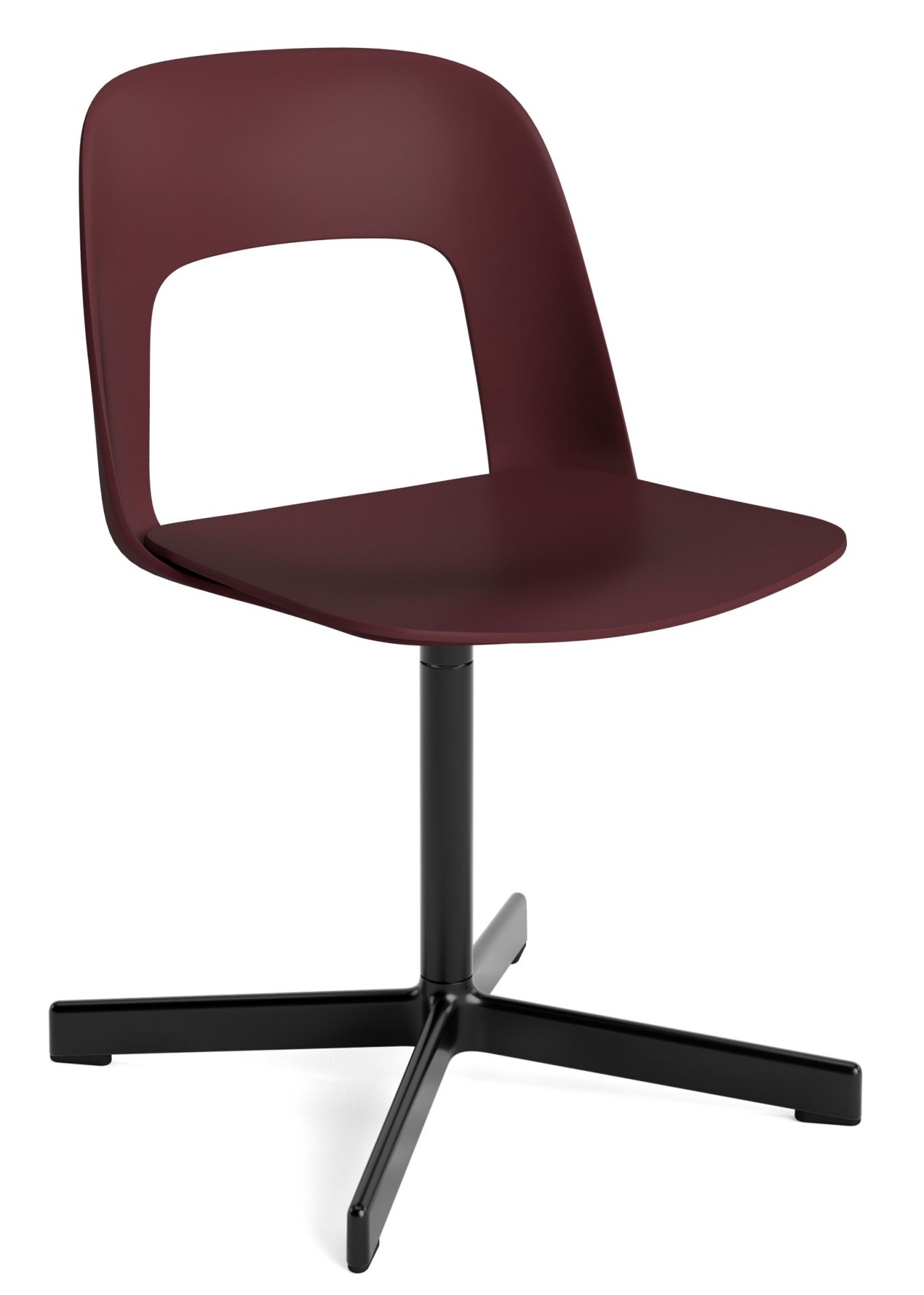 Layout Side Chair 131 stoel met vierpotig draaivoet van Hay