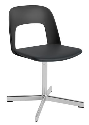 Layout Side Chair 133 stoel met vierpotig draaivoet van Hay