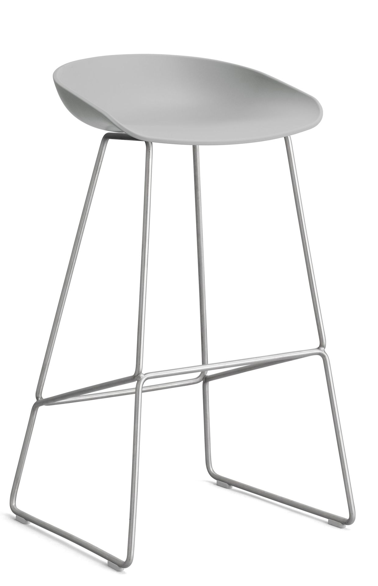 About A Stool AAS 38 / AAS38 barkruk hoog, betongrijs / staal UNIEK EXEMPLAAR