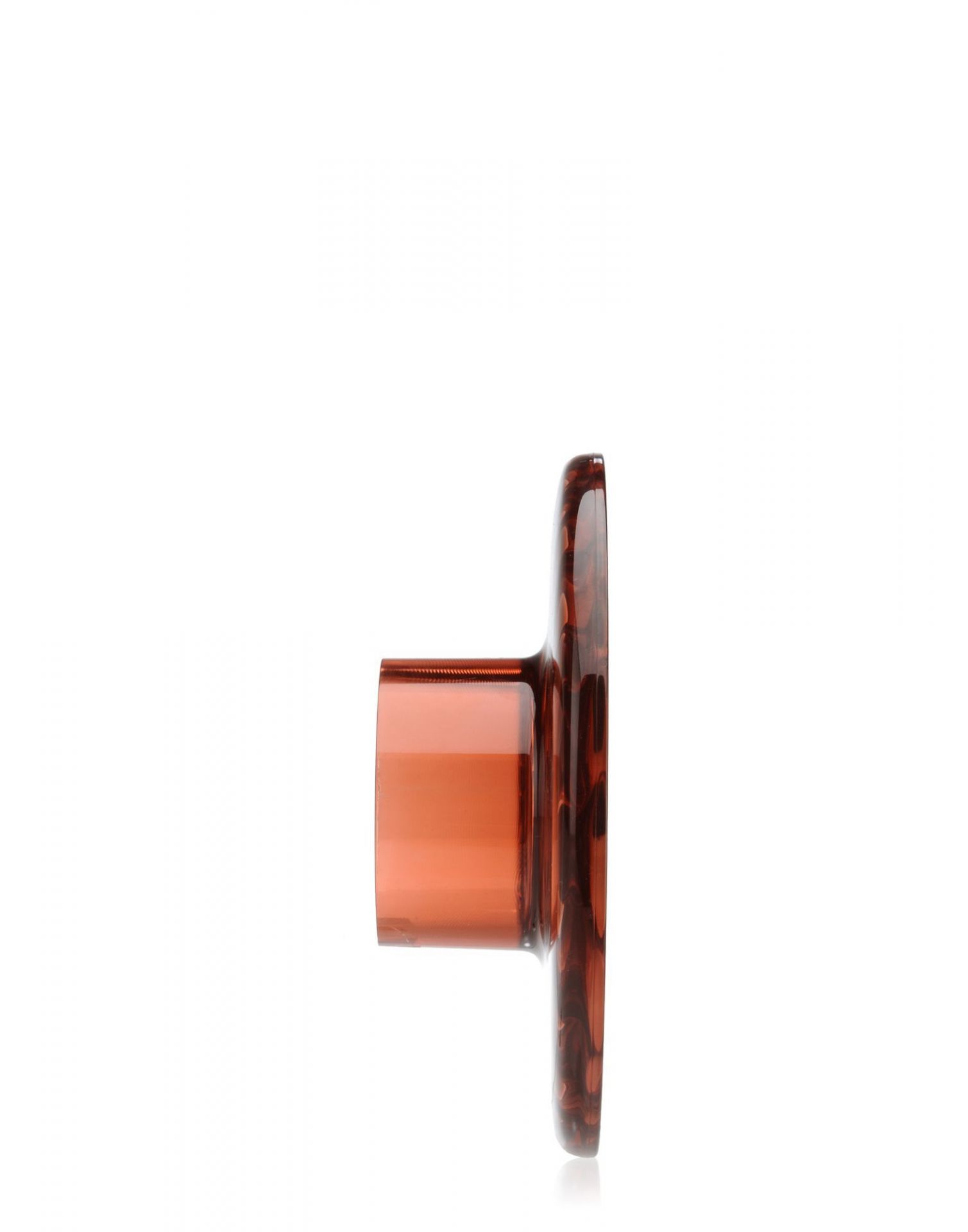 Nahaufnahme des Jellies Coat Hangers Garderobenhaken von Kartell in Rosa. Design-Garderobe für Wandmontage.