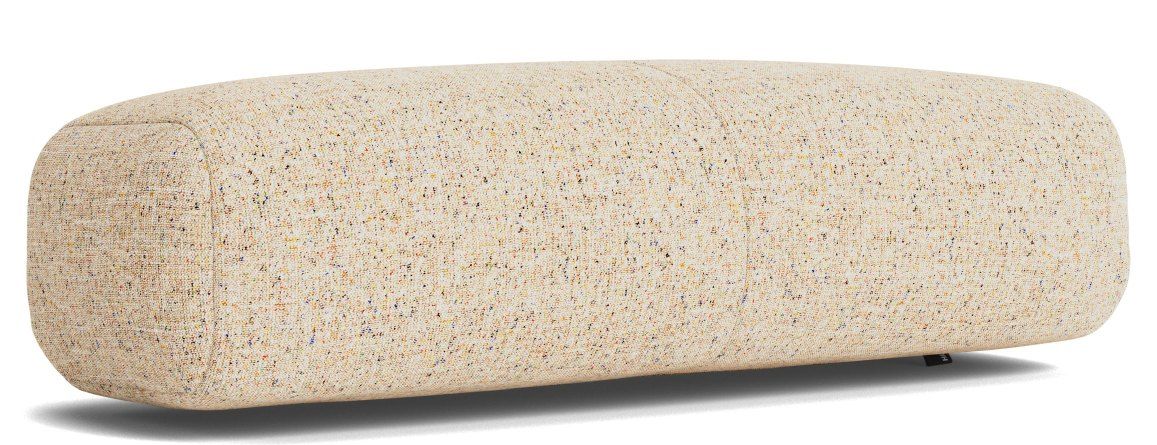 Beige Cushion Kissen für Hay Quilton Lift Daybed Liege, Detailaufnahme des Stoffes mit bunten Sprenkeln.