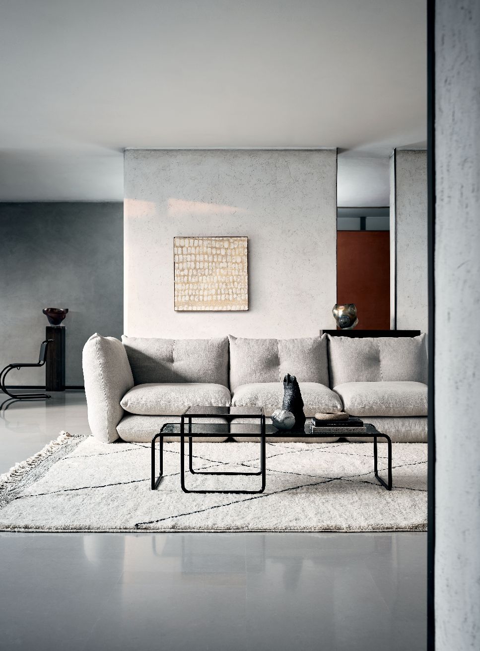Laccio 1 salontafel klein zwart / antraciet Knoll International - QUICK SHIP