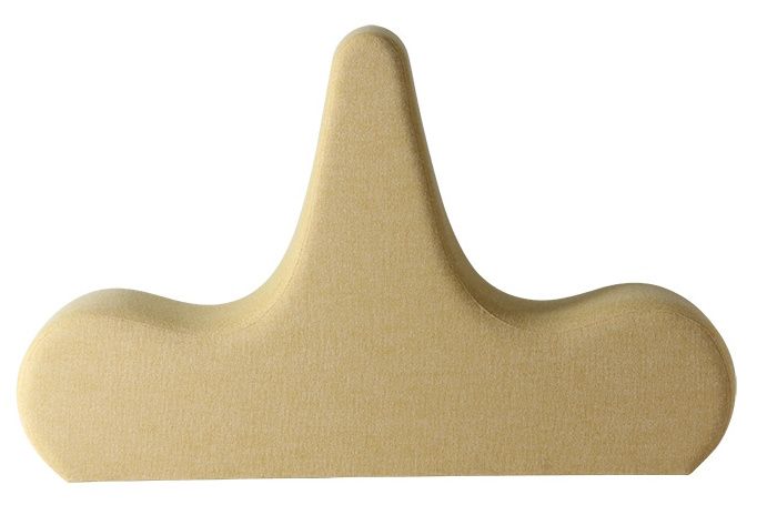 Beige Welle Sofa von Verpan, ein moderner 2-Sitzer mit einzigartigem, wellenförmigem Design.