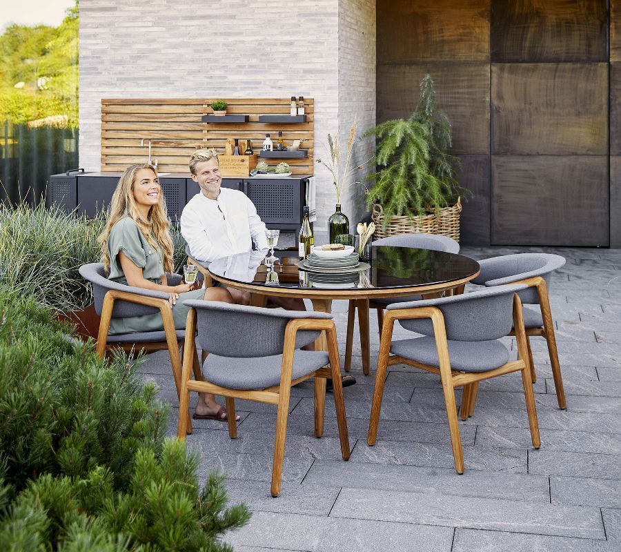 Aspect Table ronde eettafel voor buiten van Cane-Line 