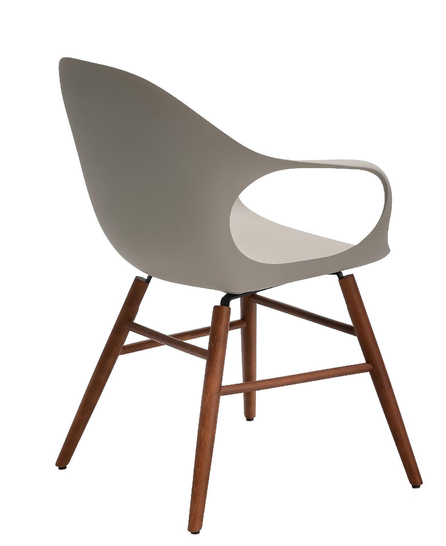 Elephantino fauteuil met houten frame van KRISTALIA