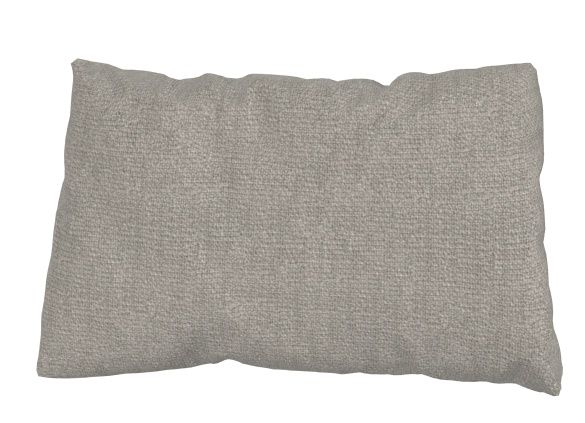 Beige Trio Rückenkissen von Cor für Sofa, rechteckig und aus grobem Stoff.