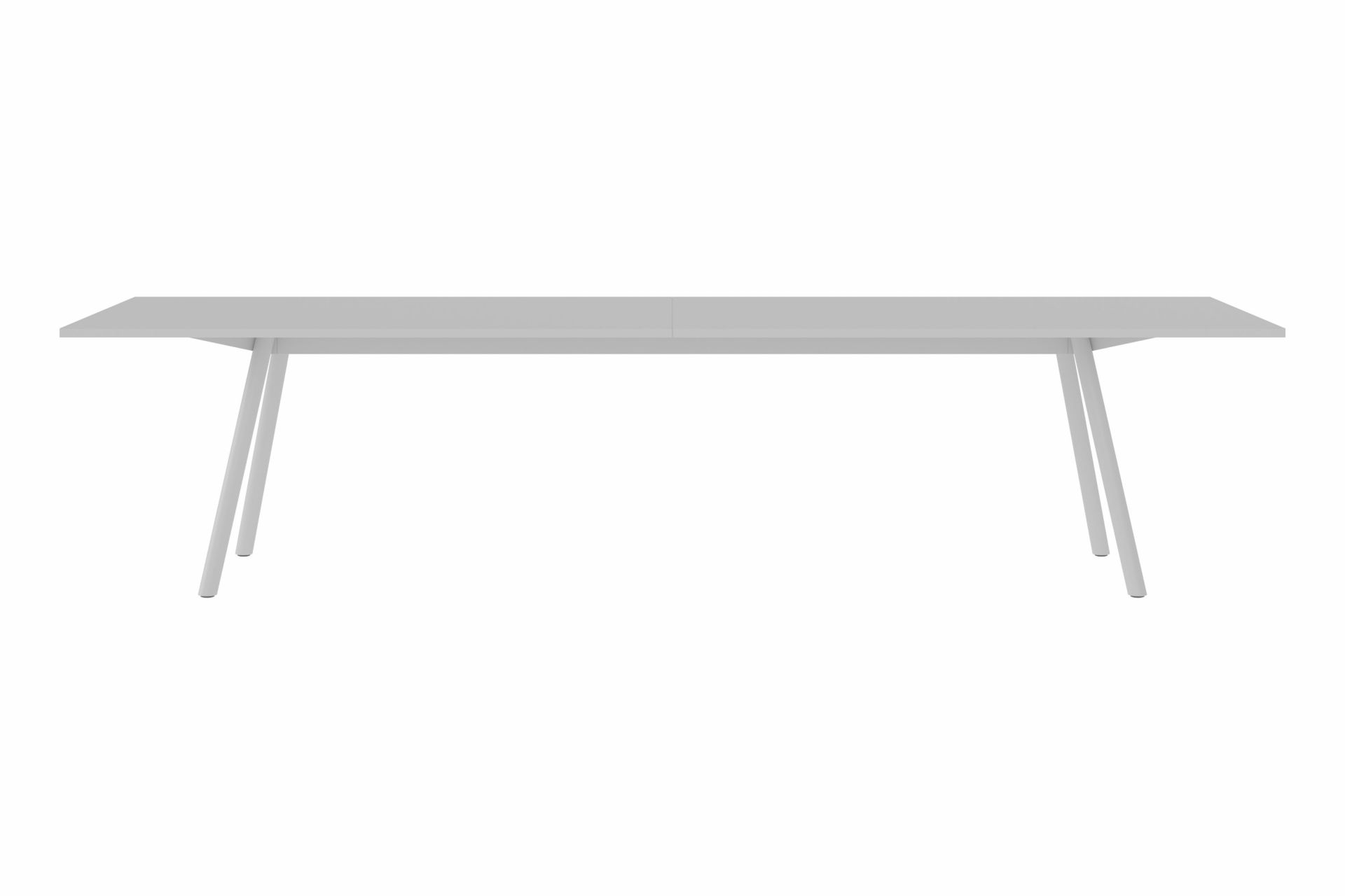 Helle Masa Tischplatte von New Tendency mit minimalistischem Design und schlichten, geraden Tischbeinen.