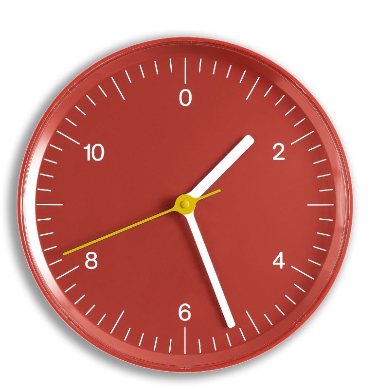Wandklok Hay Rood