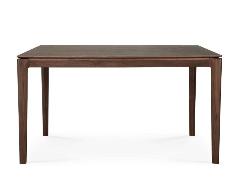 Bok Tisch von Ethnicraft, rechteckig, Teakholz dunkelbraun, Esstisch für Esszimmer und Küche.