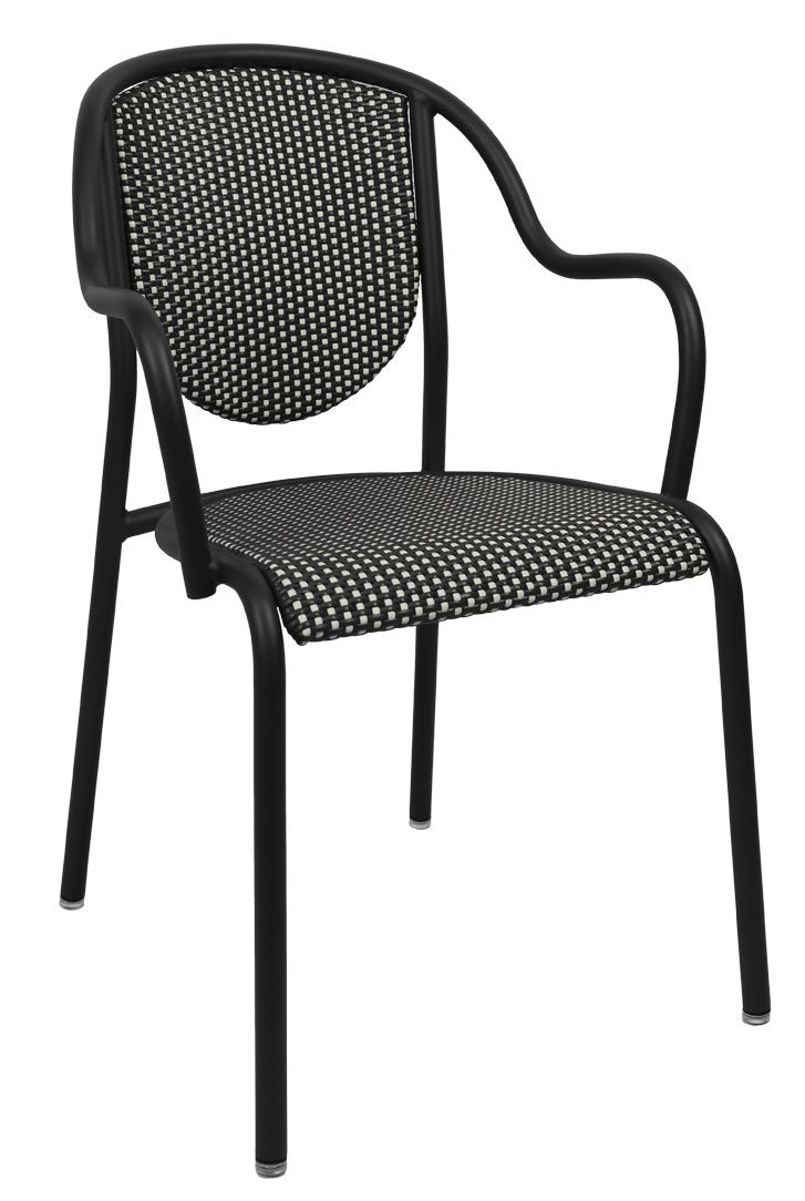 Parisienne 21 Bridge fauteuil met armleuningen voor buiten van Fermob