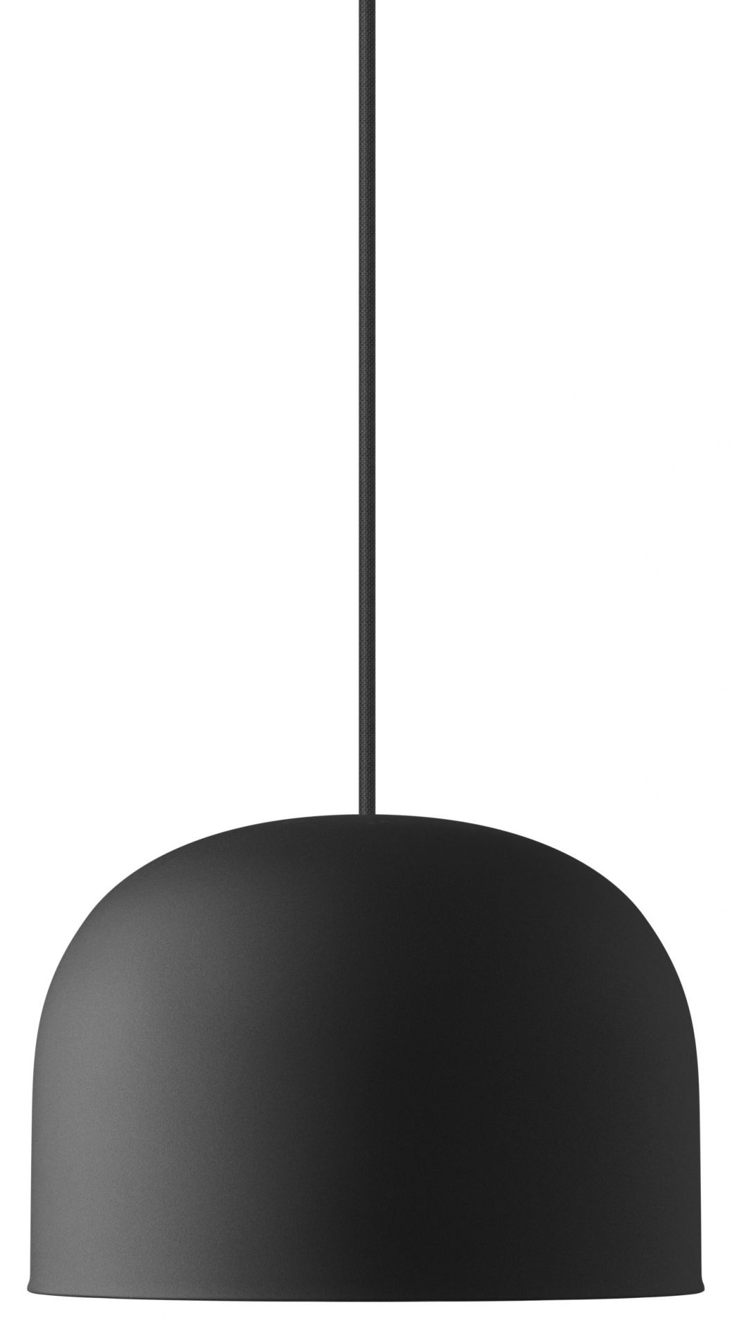 Schwarze Quay Hängeleuchte von Eva Solo, Durchmesser 22 cm, moderne Pendelleuchte für Wohnräume.