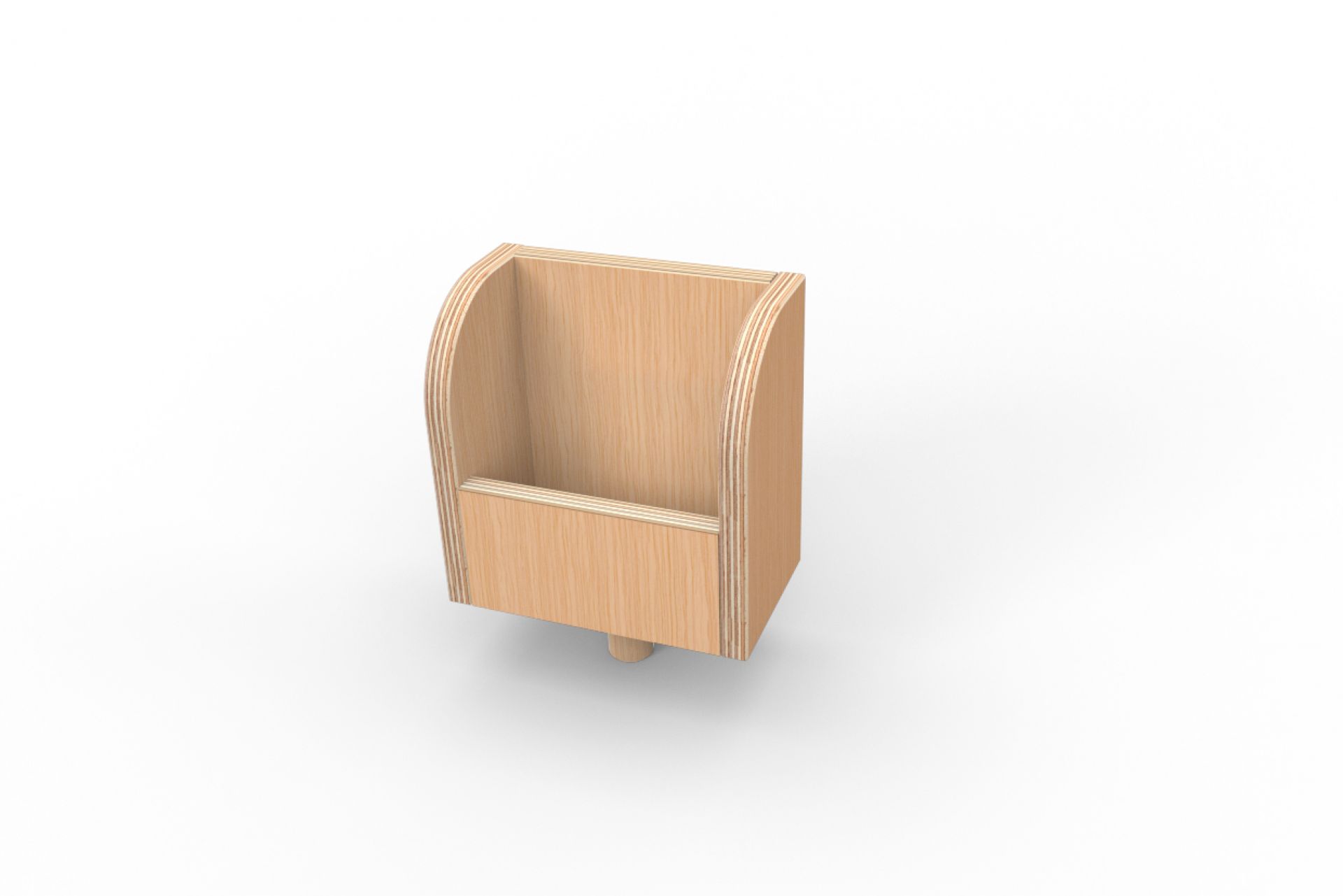 Growing Table Zubehör: Buche Aufbewahrungsbox aus dem 9-teiligen Set für Kindermöbel.