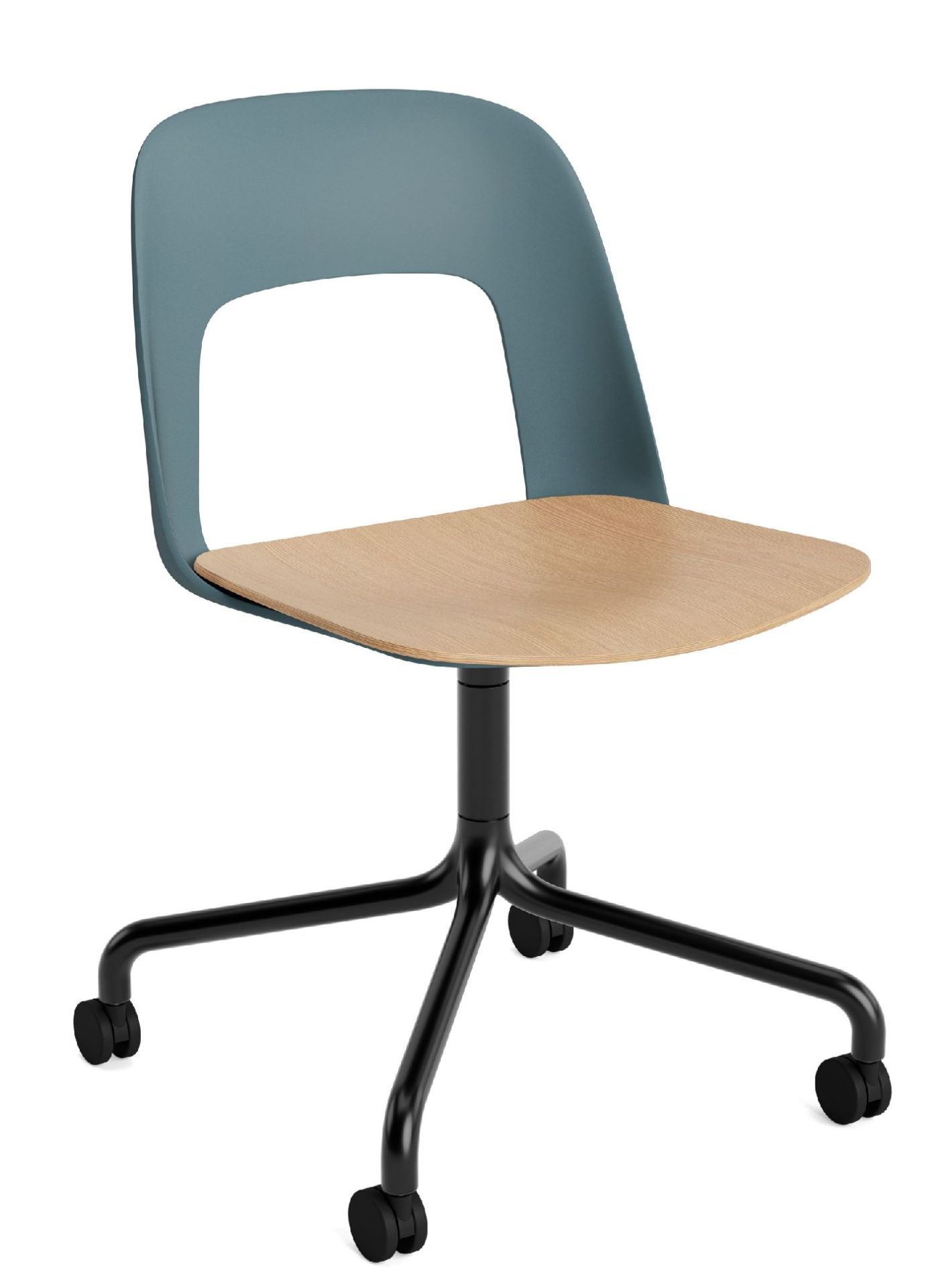 Layout Side Chair 162 draaistoel met vierpoot Hay