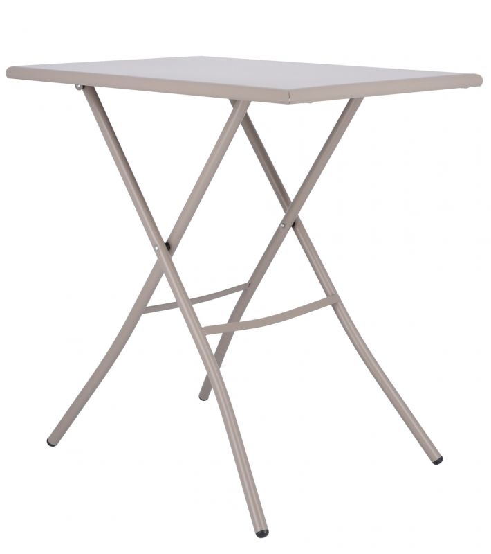 Fiam Sirio Klapptisch in Taupe von Jan Kurtz, ideal für Outdoor und Balkon.