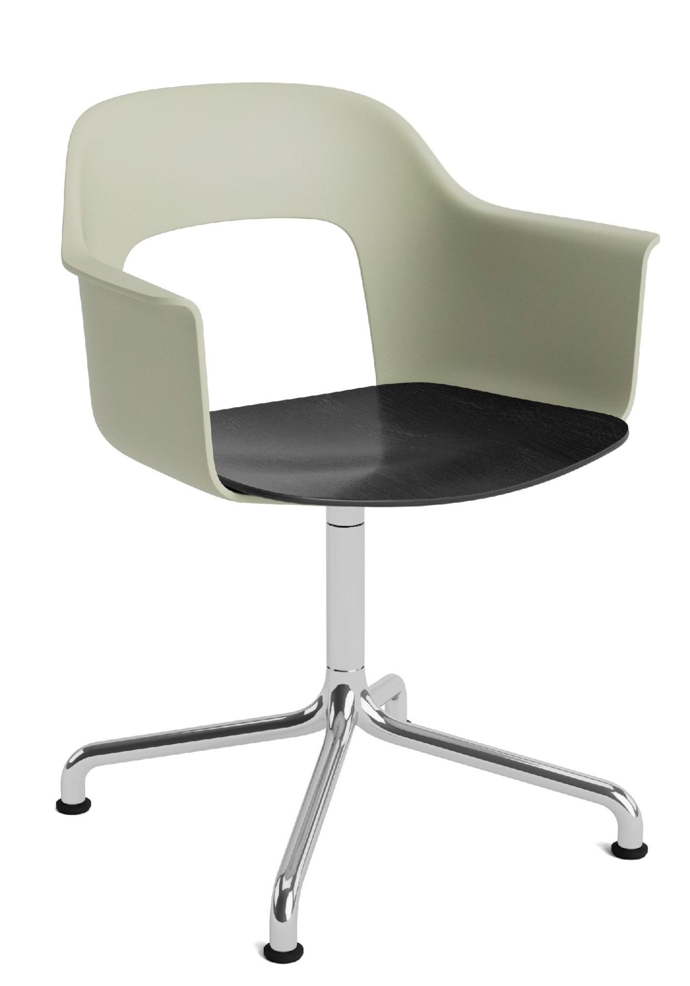 Layout Armchair 252 Fauteuil met 4-sterrenvoet, draaivoet met gebogen kruis Hay