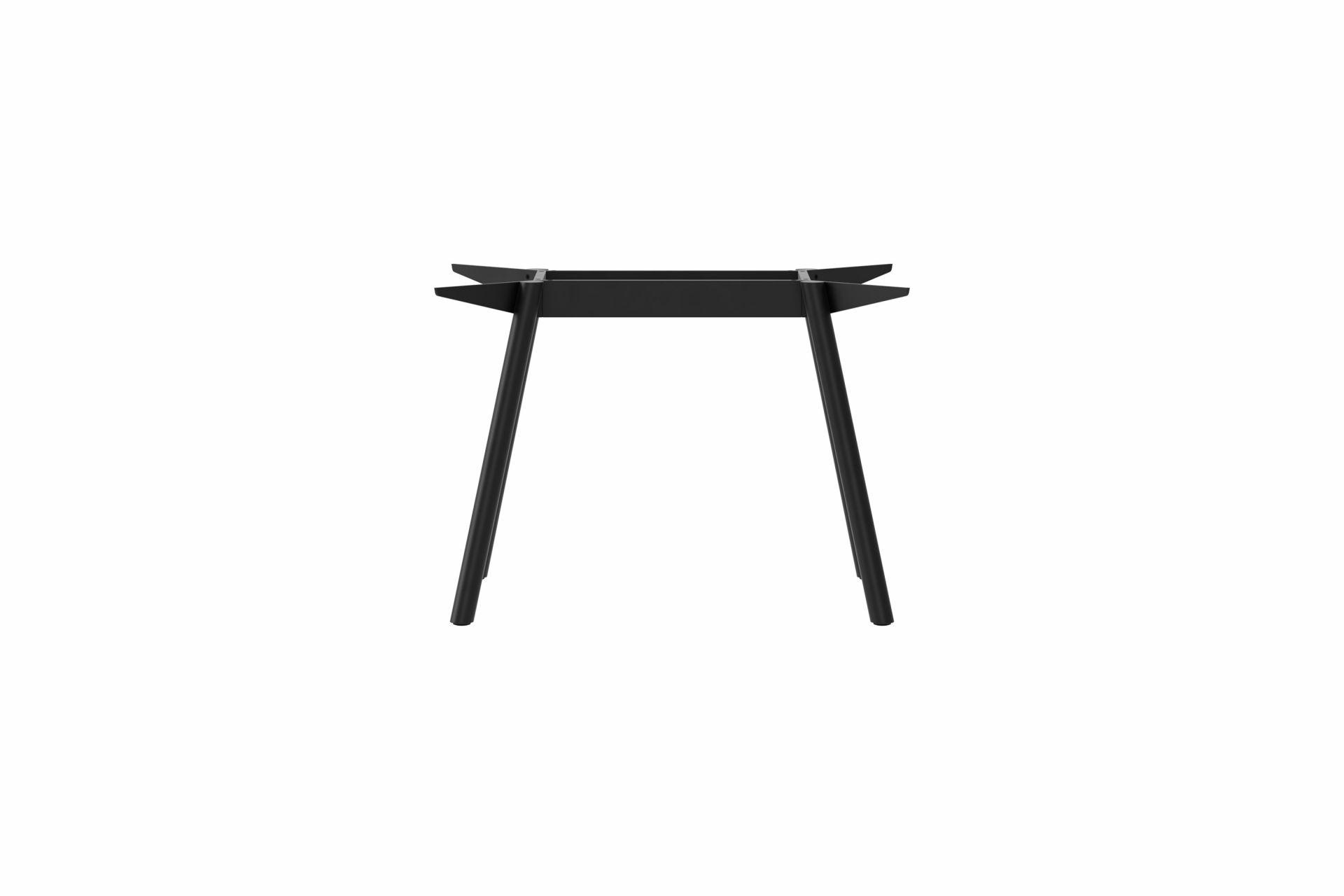 Masa Tischgestell aus Stahl von New Tendency, minimalistisches Design, schwarzes Metall, geeignet für Esstische.