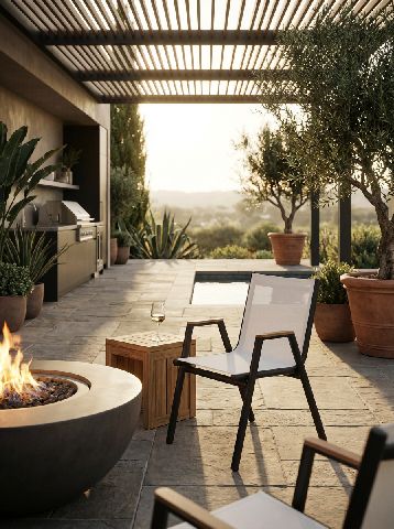 Pilotis-fauteuil met armleuningen Batyline Outdoor Fermob