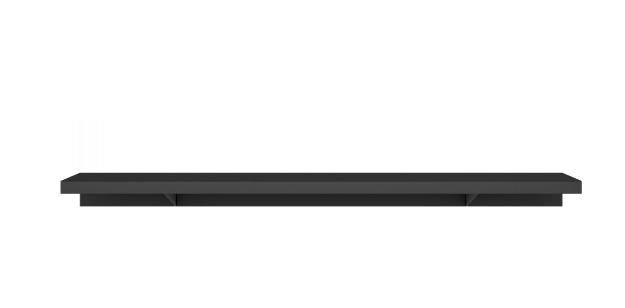 Schwarzes Apex Regal von New Tendency, 100cm, minimalistisches Wandregal für moderne Wohnräume.