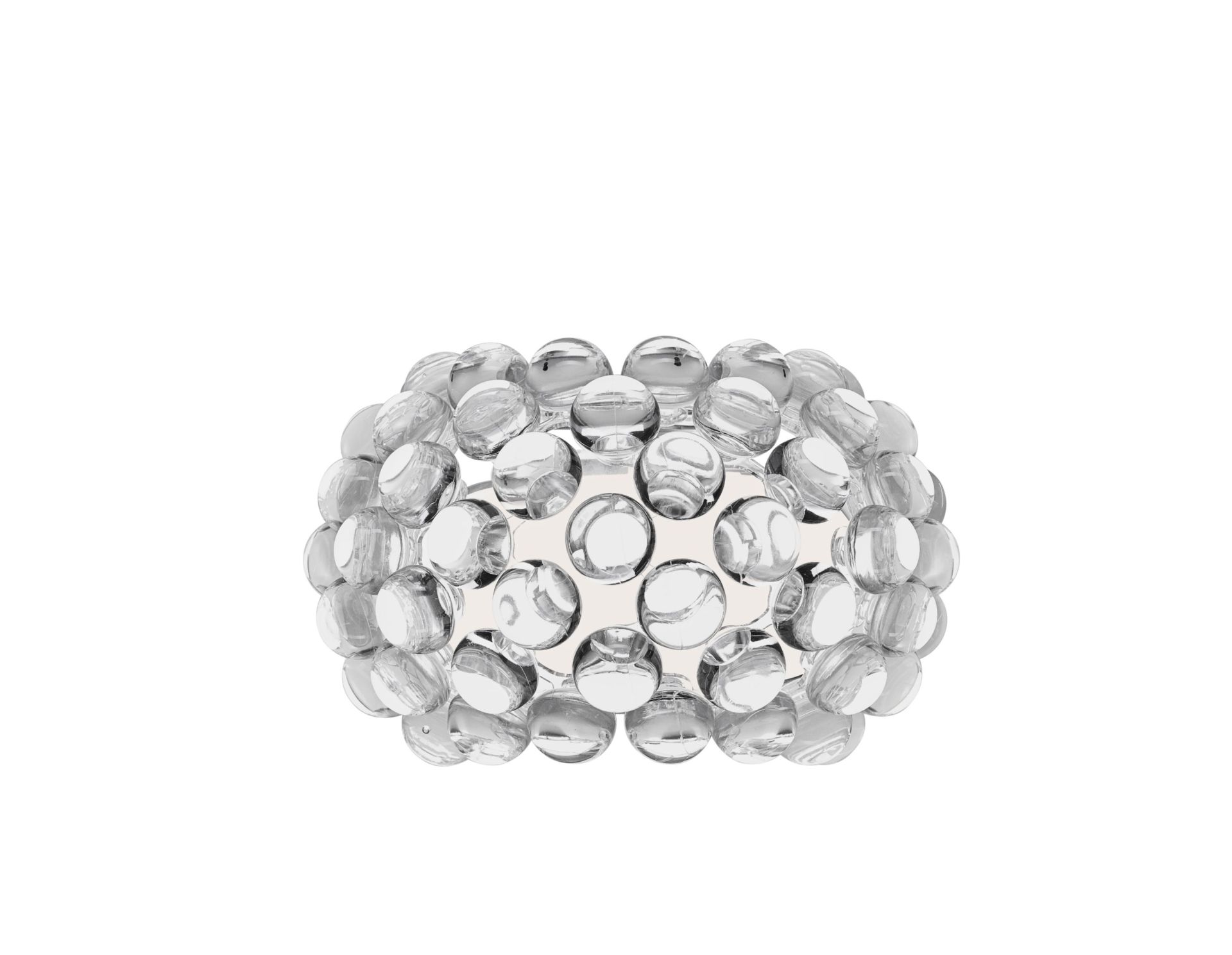Caboche Plus Parete wandlamp Piccola - Transparent Foscarini