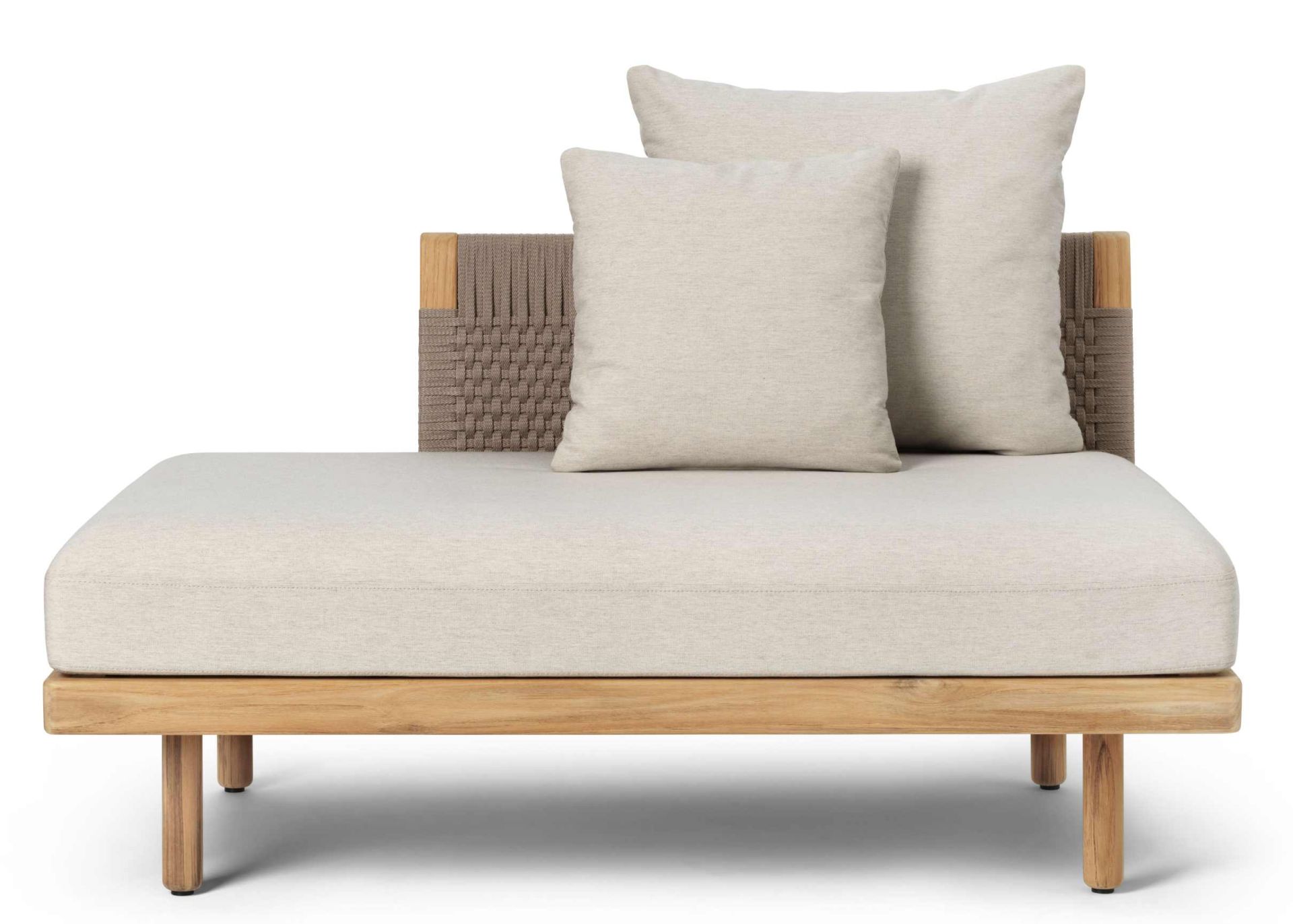 E530 Embrace Sofa Modul von Carl Hansen & Søn für den Außenbereich mit Kissen.