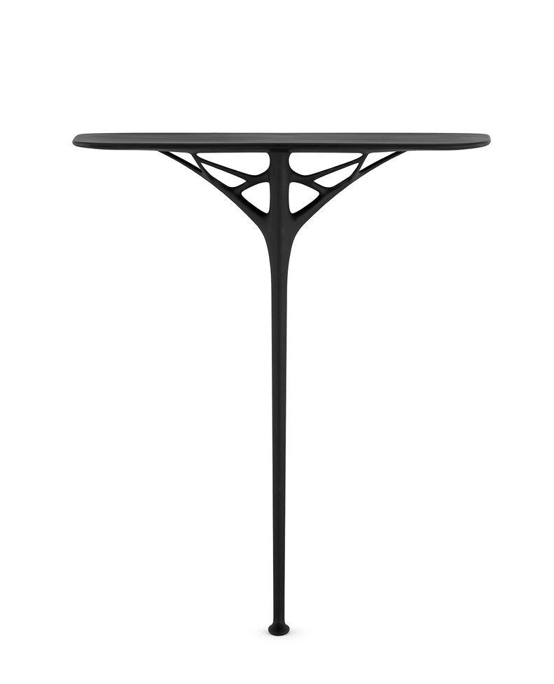 Schwarze A.I. Console von Kartell: Moderne Konsole mit einzigartigem, baumartigem Design für stilvolle Einrichtung.