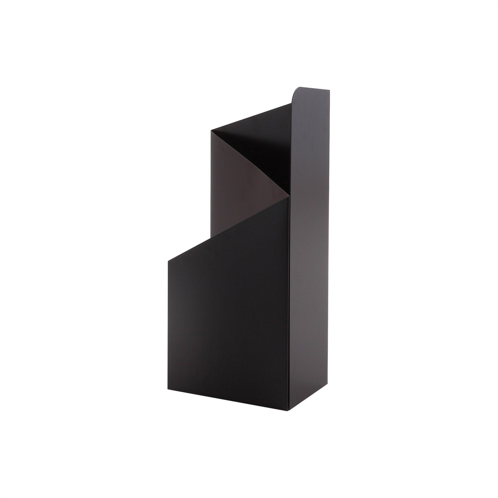 Via Schirmständer in Schwarz, modernes Design, Mängelexemplar für Flur und Eingangsbereich zur Aufbewahrung.