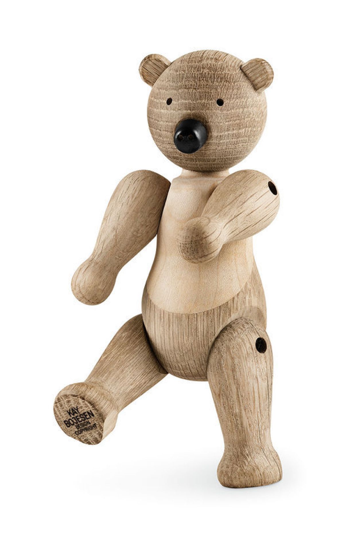 Kay Bojesen Dänemark Holz Bär Figur, klassisches Design Spielzeug für Kinder und Sammler.