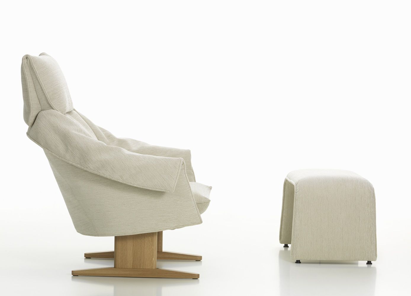 Bascule Fauteuil met hoge rugleuning en bank Vitra