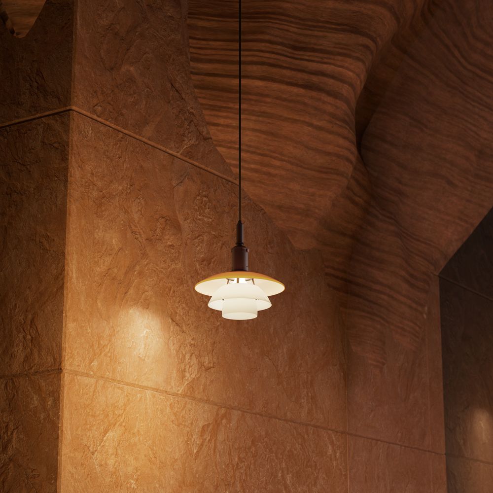 PH 3/3 Hanglamp Centenary Edition Amber/Opal White Louis Poulsen