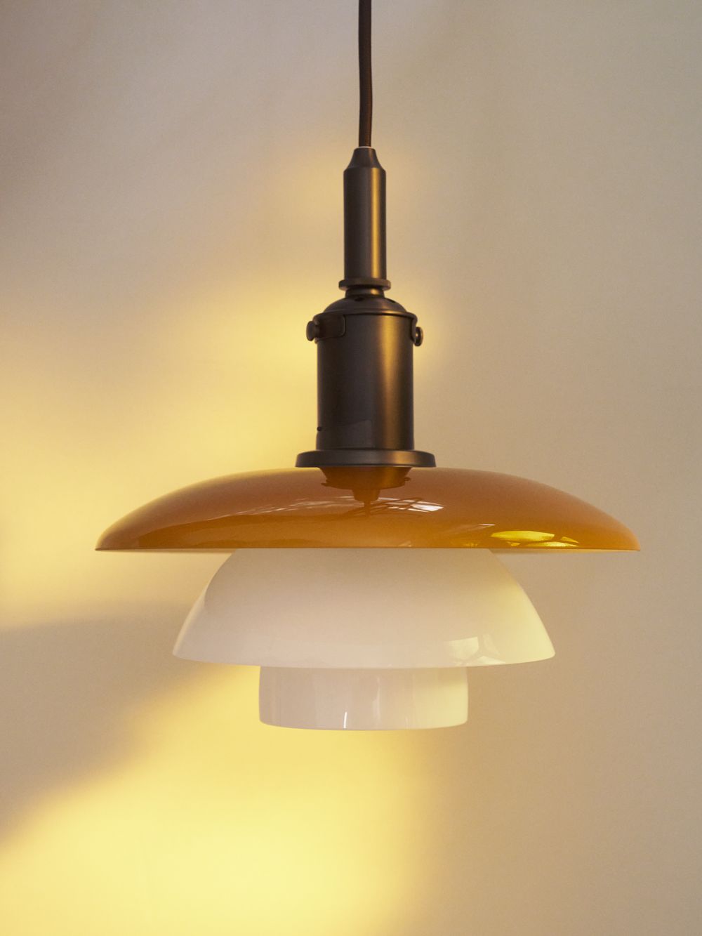 PH 3/3 Hanglamp Centenary Edition Amber/Opal White Louis Poulsen