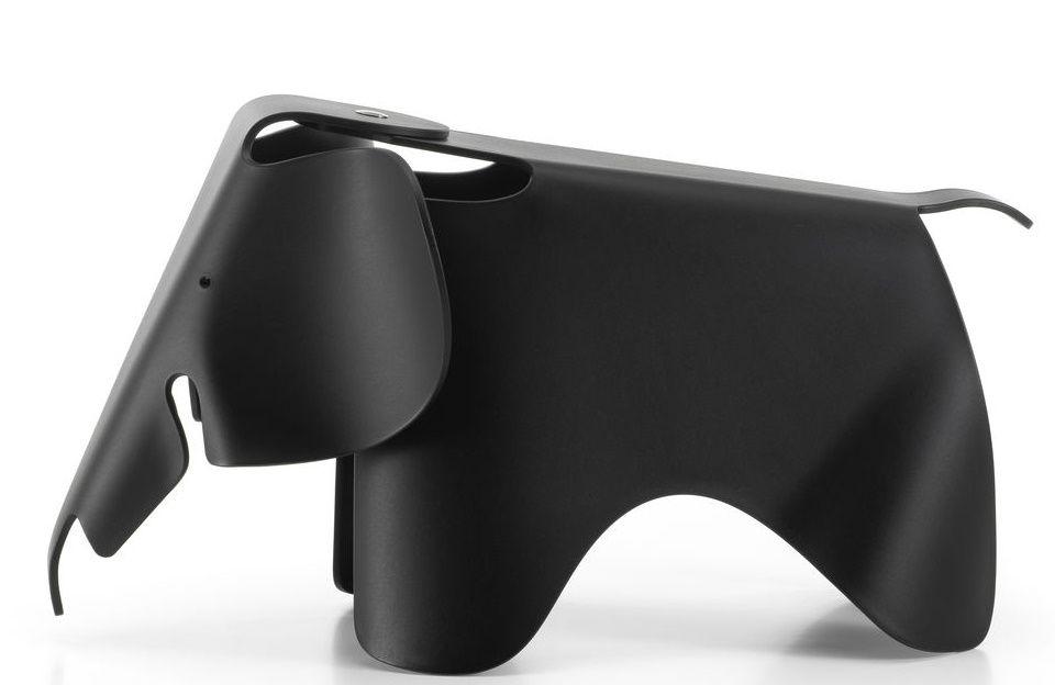 Eames Elephant-kruk RE Vitra diepzwart