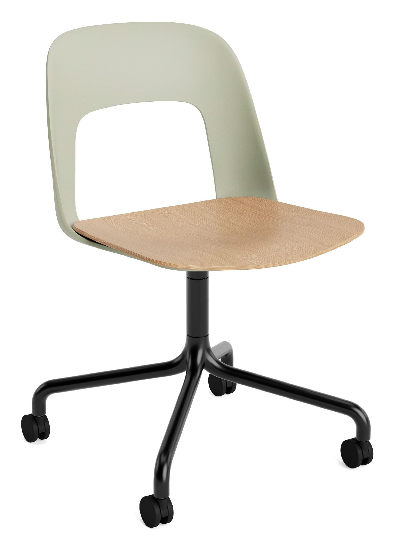 Layout Side Chair 162 draaistoel met vierpoot Hay