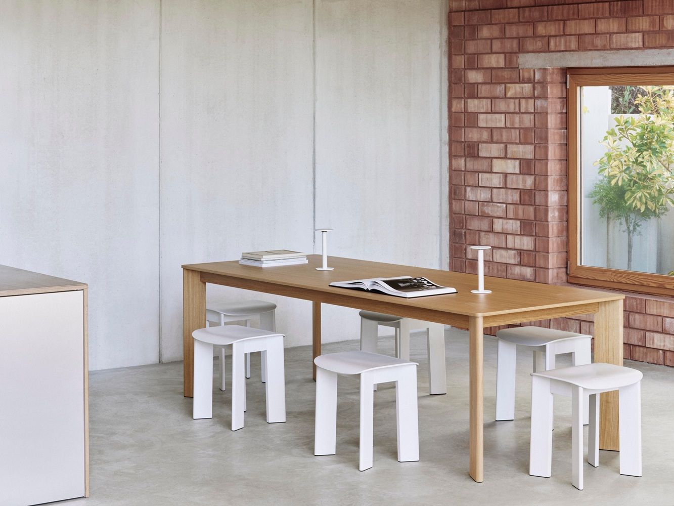 Chisel Rectangular table Eettafel Hay