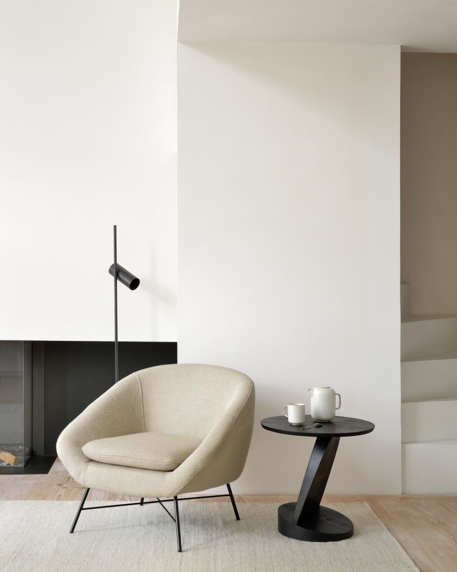 Barrow fauteuil, gebroken wit, Ethnicraft