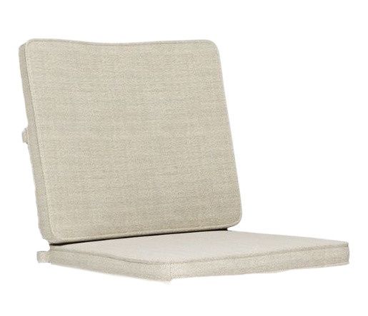 Collier C/1250 Sitz- und Rückenkissen von Emu für Outdoor-Möbel, beige, bequeme Polsterung.