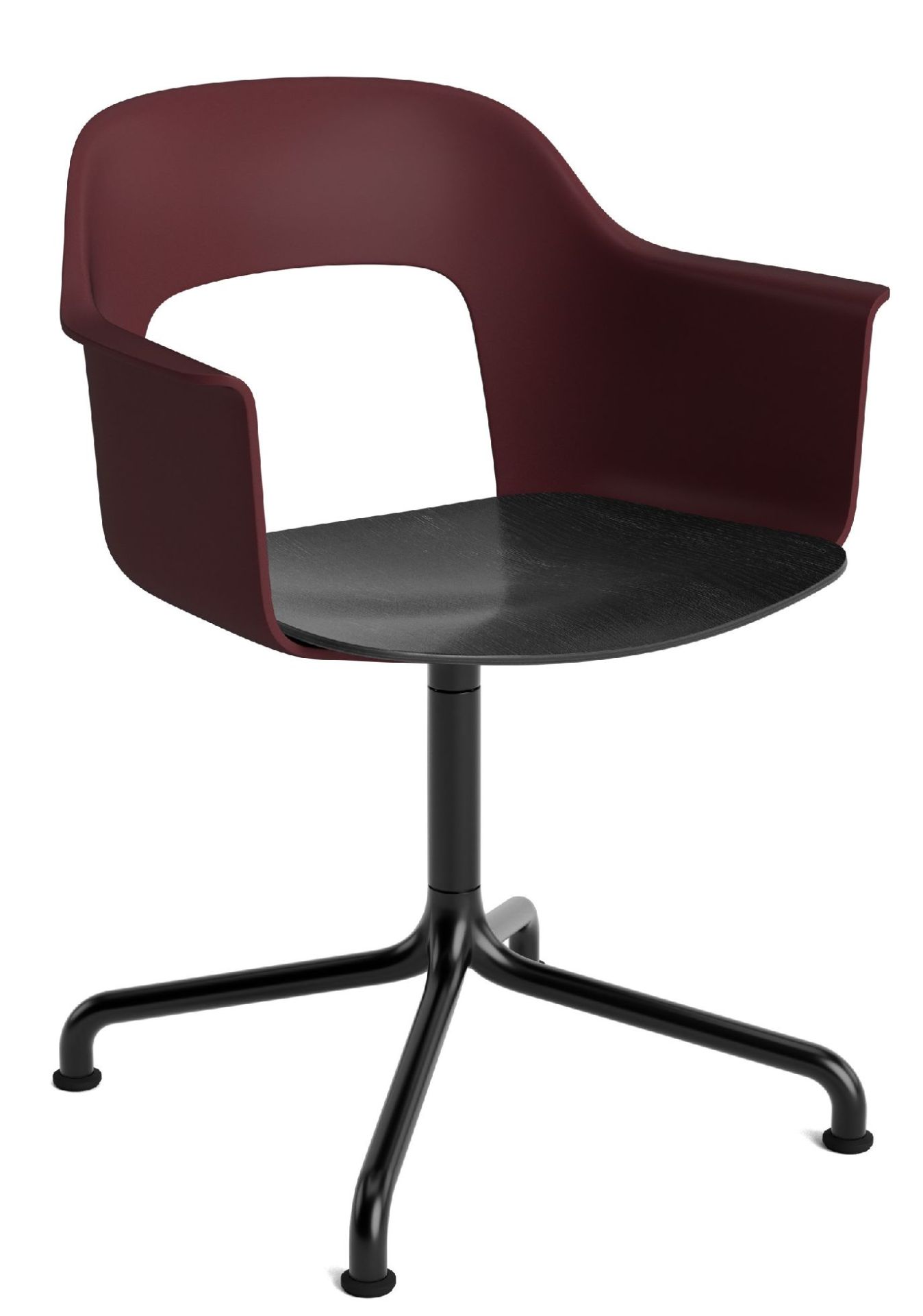 Layout Armchair 252 Fauteuil met 4-sterrenvoet, draaivoet met gebogen kruis Hay